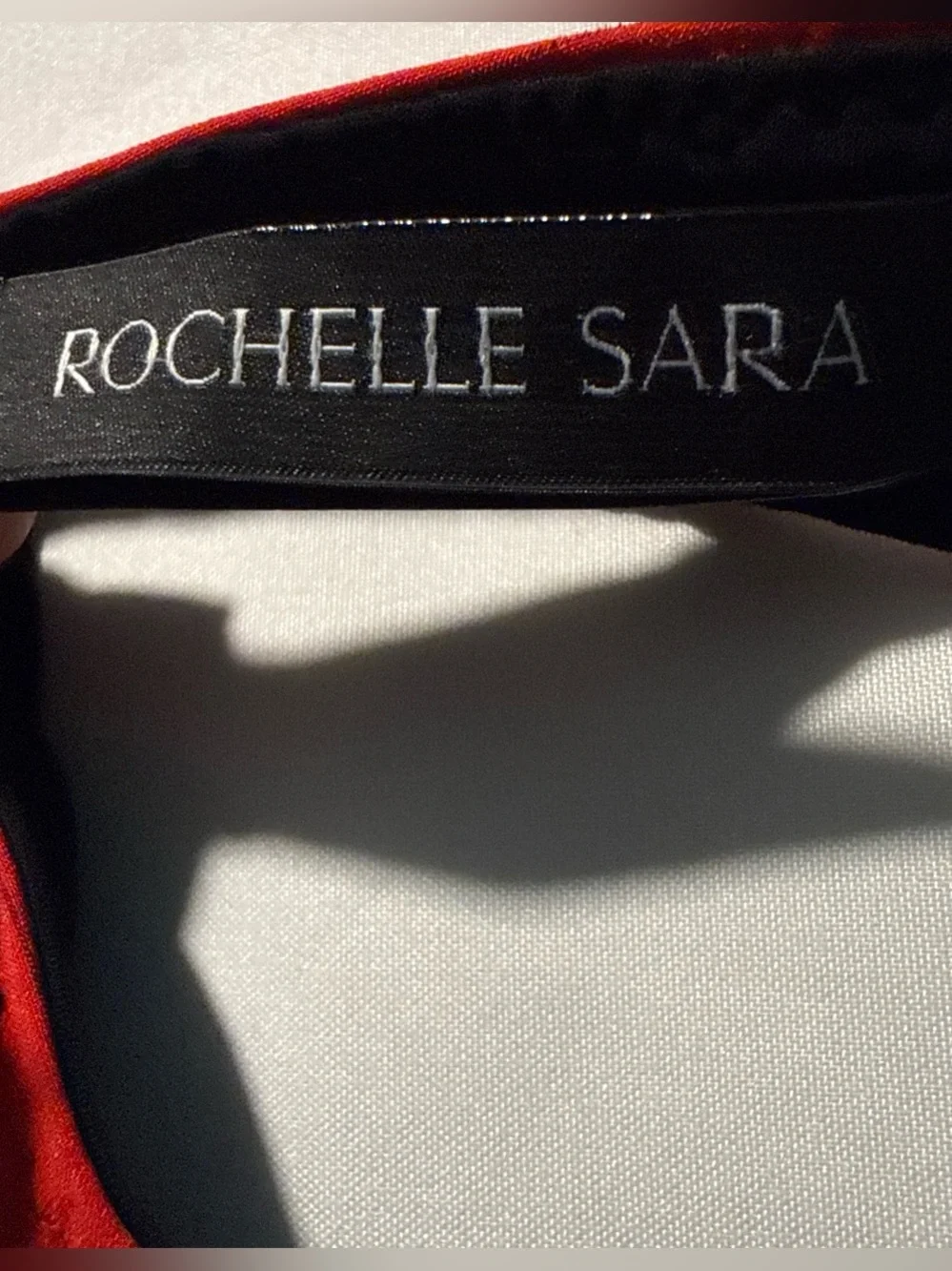Rochelle Sara Red High-Neck Bikini Set